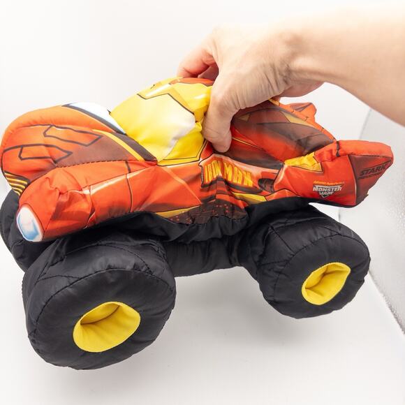 Marvel Iron Man Monster Jam Plush Truck Pillow Rare HTF 2001 - Picture 7 of 11